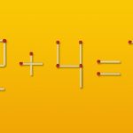 Трябва само да пренаредите 1 съвпадение и примерът става верен: бърз тест за интелигентност Трябва само да пренаредите 1 съвпадение и примерът става верен: